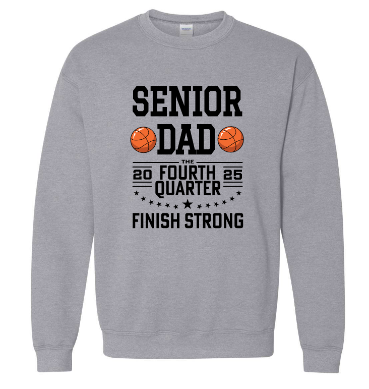 LHS Basketball SR Dad: Crewneck (Grey)