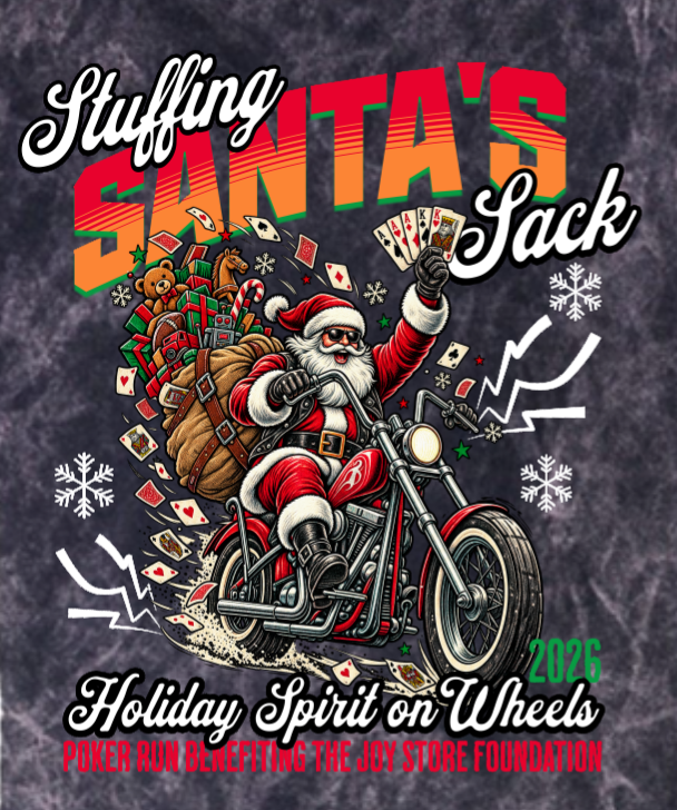Stuffing Santa's Sack - Poker Run Tee