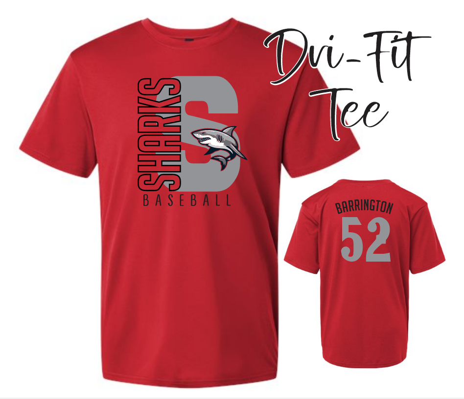 Sharks Baseball Shirt