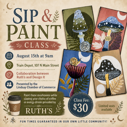 SIP & PAINT: 8/15/26